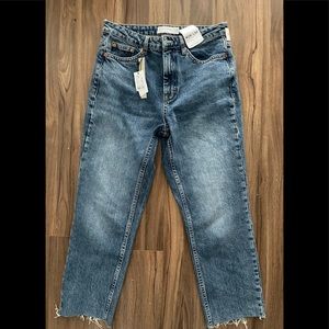 BNWT Topshop high waist straight jeans w28